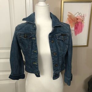 Denim cropped jacket